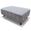 Poppy Footstool & Cushion Set - Grey