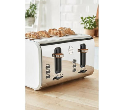 Swan ST14620WHTN Nordic 4 Slice Toaster