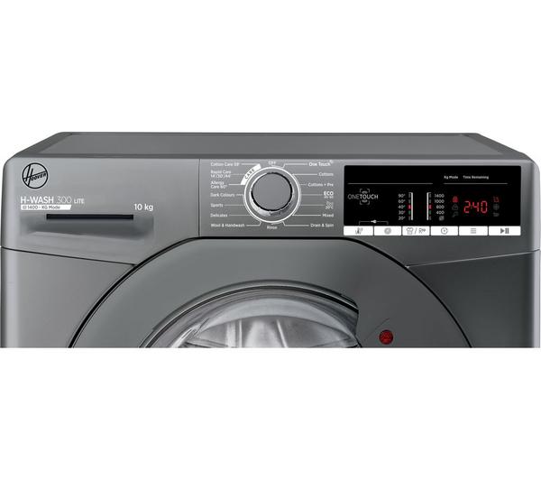 Hoover H3W410TAGGE Hoover Limited H-Wash 300 10Kg 1400 Spin Washing Machine Graphite - H3w410tgge/1-