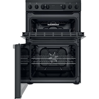 Hotpoint HDM67V9CMB/UK Electric Cooker with Ceramic Hob - Black - A/A Rated