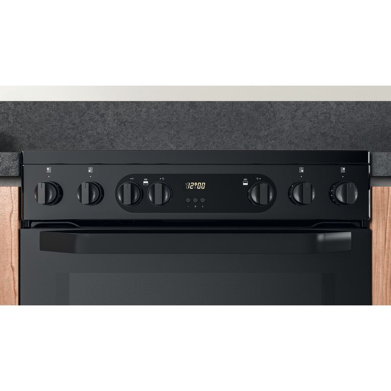 Hotpoint HDM67V9CMB/UK Electric Cooker with Ceramic Hob - Black - A/A Rated