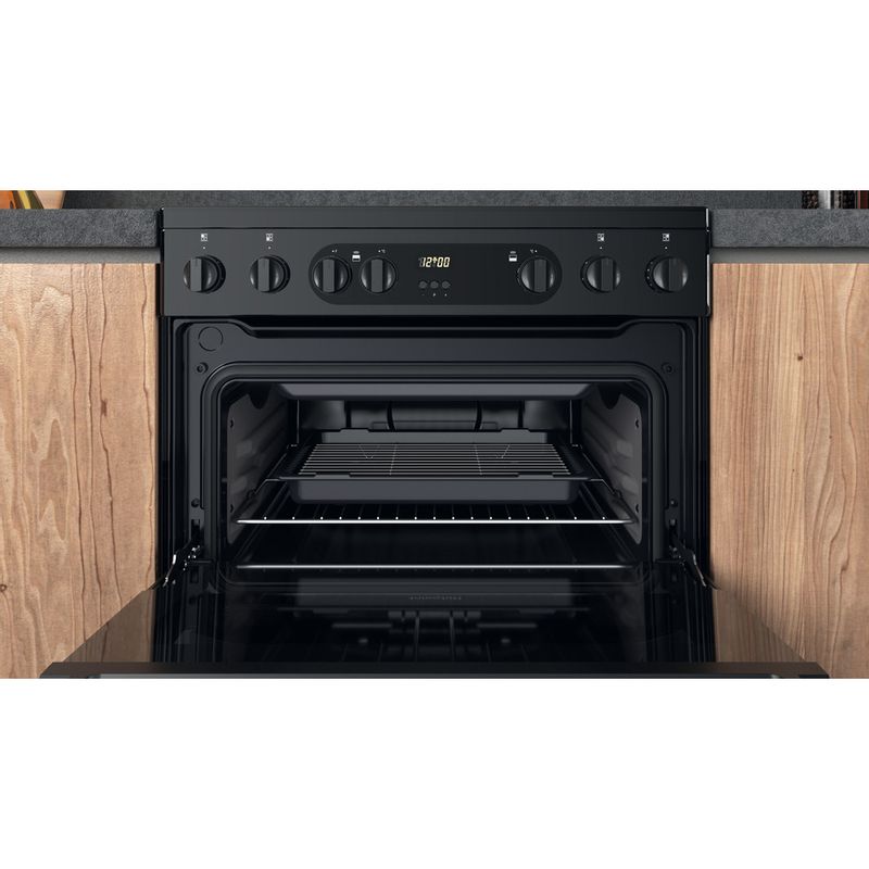 Hotpoint HDM67V9CMB/UK Electric Cooker with Ceramic Hob - Black - A/A Rated