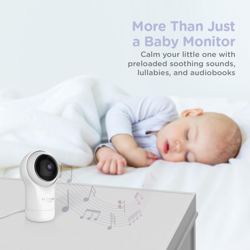 Hubble Nursery View Pro 5 Video Baby Monitor White