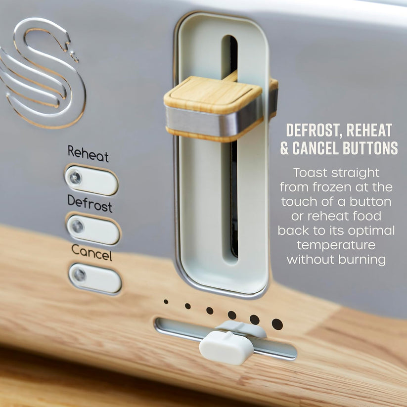 Swan ST14620OAT Nordic 4 Slice Toaster Oatmeal