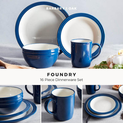 Barbary Oak Foundry 16 Piece Dinnerware Set