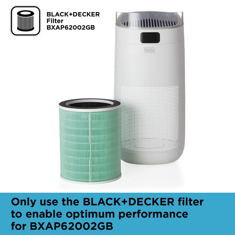 BLACK DECKER Air Purifier HEPA 13 Filter BXAP62004GB