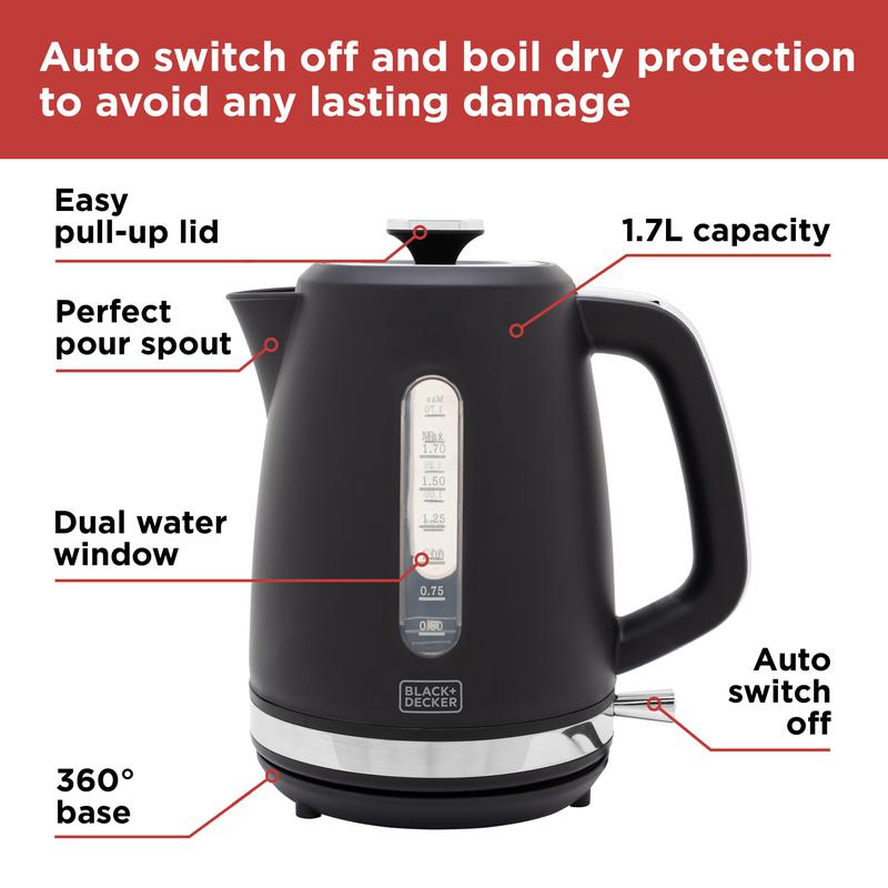 Black and decker tea kettle sale instructions