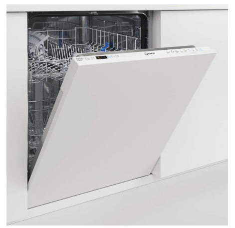 Indesit D2IHD526UK Fully Integrated Standard Dishwasher - White Control Panel with Fixed Door Fixing Kit - E Rated