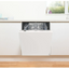 Indesit D2IHD526UK Fully Integrated Standard Dishwasher - White Control Panel with Fixed Door Fixing Kit - E Rated