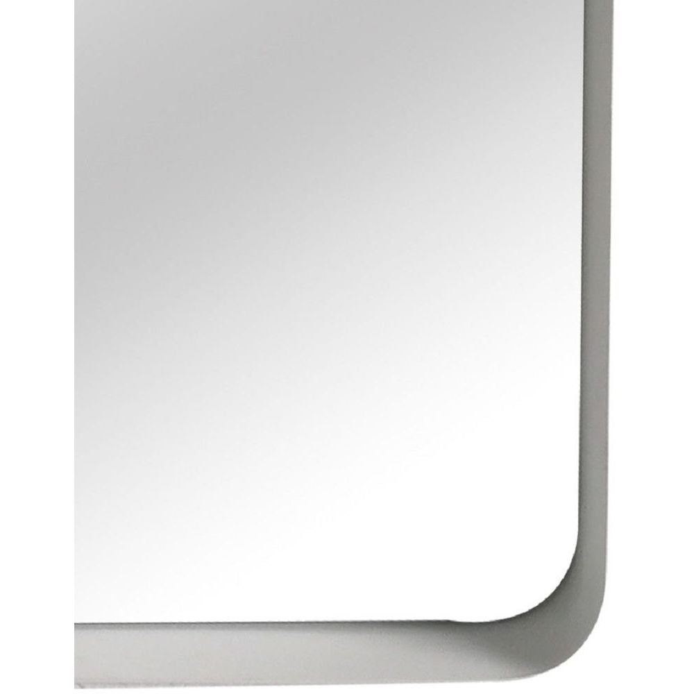 Essentials	Mirror Collection Iron Framed Mirror White