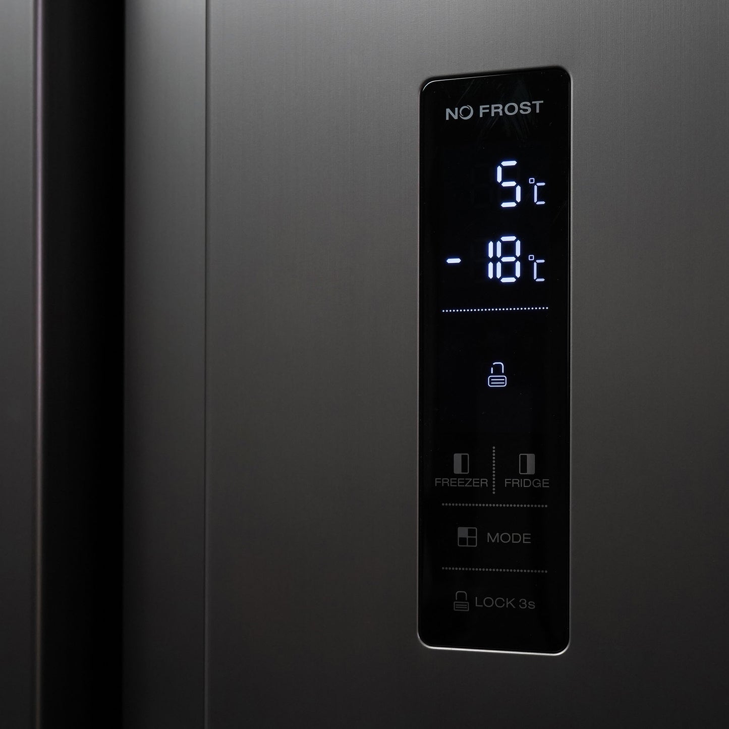 Montpellier MSBS442X American Style Side by Side Fridge Freezer in Inox