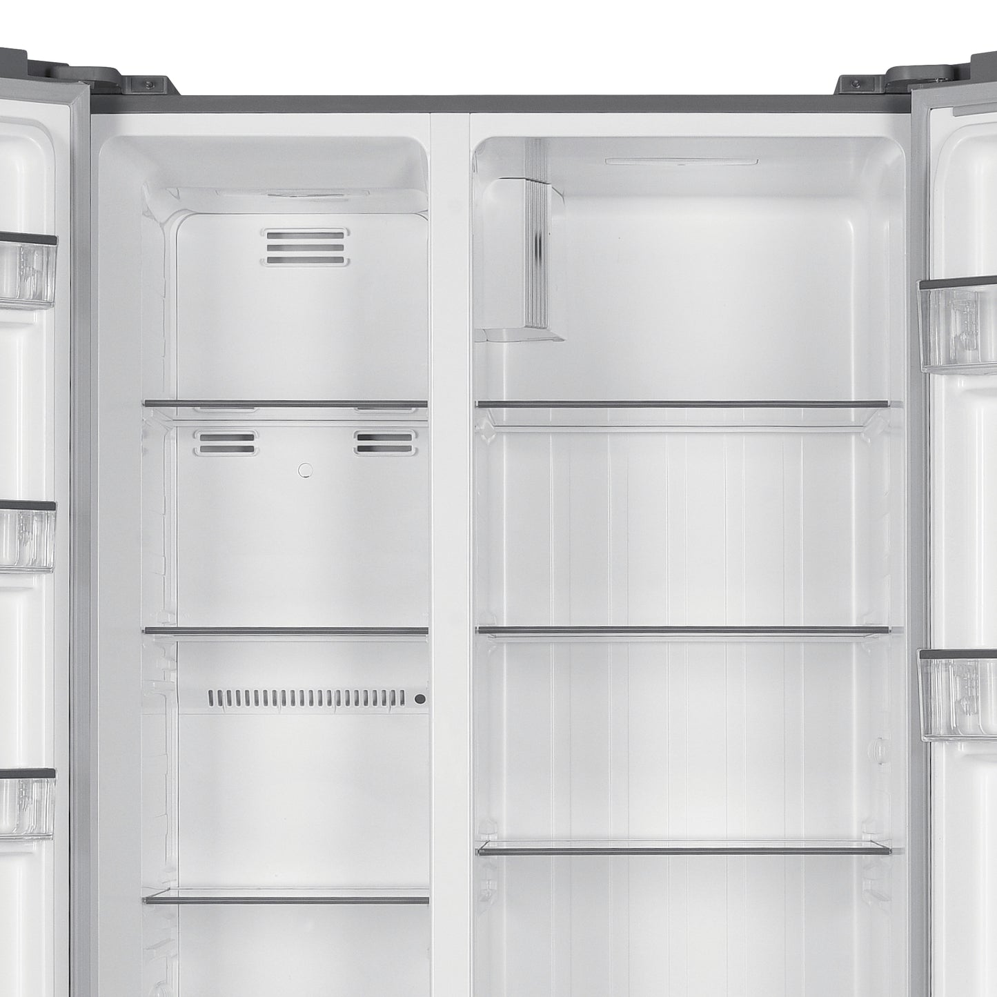 Montpellier MSBS442X American Style Side by Side Fridge Freezer in Inox