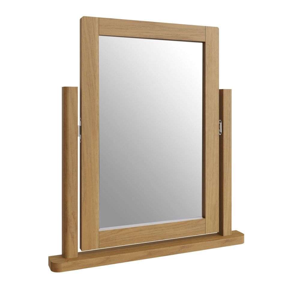 Essentials	RAO Bedroom Trinket Mirror Rustic Oak