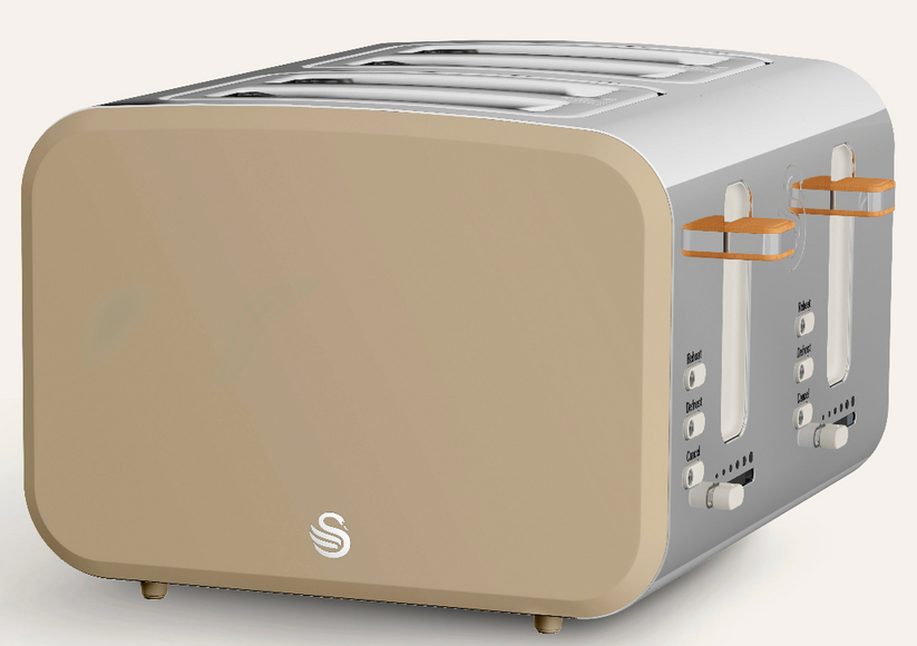 Swan ST14620OAT Nordic 4 Slice Toaster Oatmeal