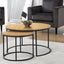 Bellini Round Nesting Coffee Table - Oak