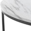 Bellini Round Nesting Coffee Table - White Marble