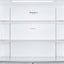 Midea MDRF632FIE46 Freestanding Fridge Freezer, No Frost, 474L, 305L Fridge+169L Freezer with LED Light,83.3cm Wide,Midea Inox