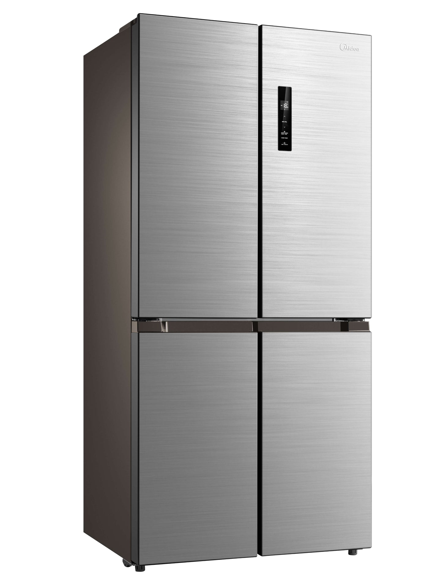 Midea MDRF632FIE46 Freestanding Fridge Freezer, No Frost, 474L, 305L Fridge+169L Freezer with LED Light,83.3cm Wide,Midea Inox