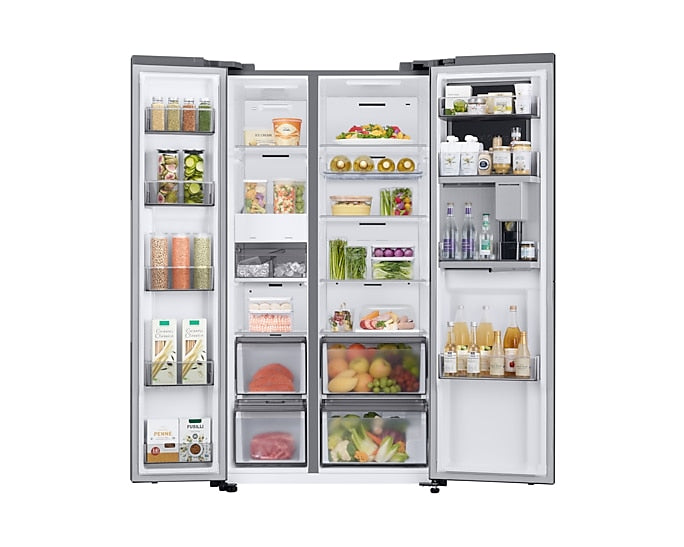 Samsung Series 9 SpaceMax™ American-Style Smart Fridge Freezer - Refined Inox RH69DG893ES9