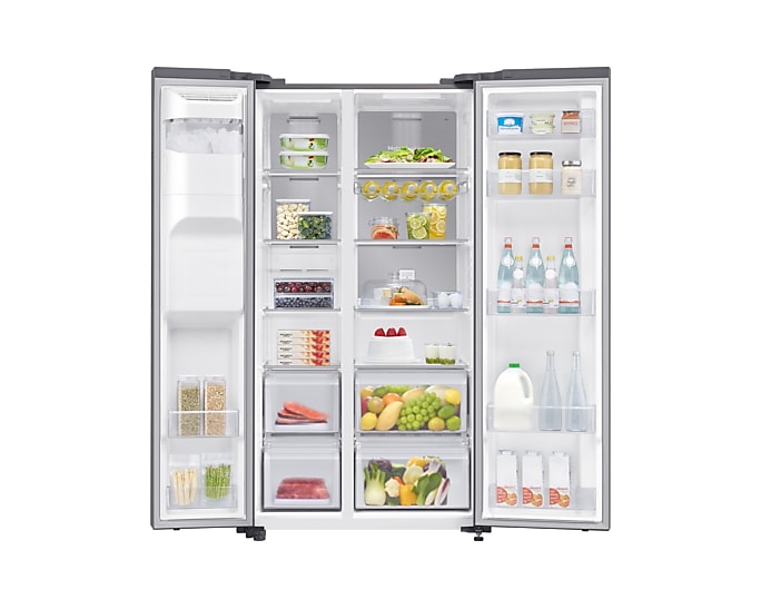 Samsung Series 8 SpaceMax™ American Style Smart Fridge Freezer - Clean Steel RS65DG54M3SL